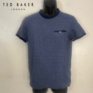 Ted Baker Pocket T Shirt Ted size 2 ~ small Gently worn 100% cotton 19" armpits